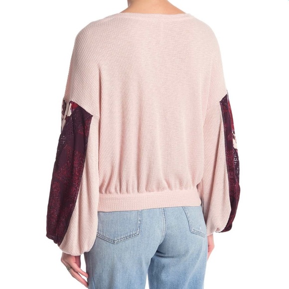 Free People Casual Clash Thermal Rose - Picture 2 of 2